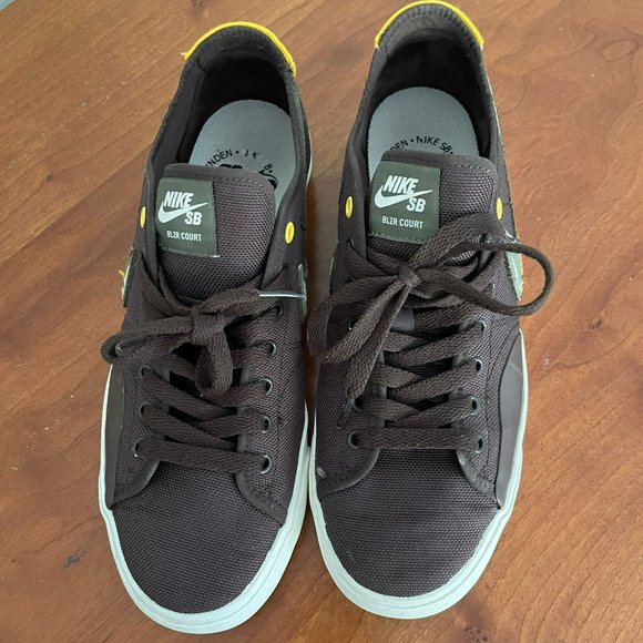 Nike Daan Van Der Linden x Blazer Court SB Baroque Brown Men's Size 8.5 - Picture 4 of 12